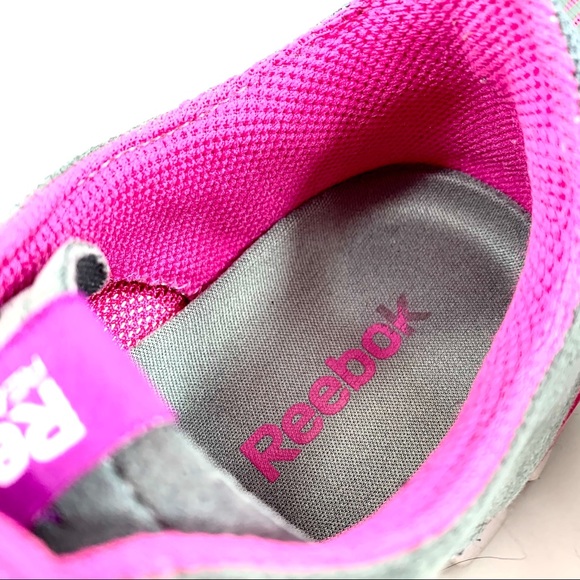 Reebok Realflex Grey / Pink Trainers Running Shoes - Picture 5 of 7